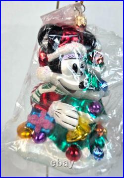 Christopher Radko Ornament DISNEY Winter Minnie NEW PIE EYES / ULTRA RARE
