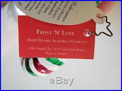 Christopher Radko Ornament Frost N Love 1012105 Snowman Heart Charity NWT R49