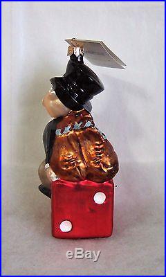 Christopher Radko Ornament High Roller Rich Uncle Pennybags NIB Monopoly (R14)