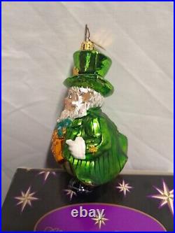 Christopher Radko Ornament St. Patrick's Day Plump Leprechaun Ultra Rare