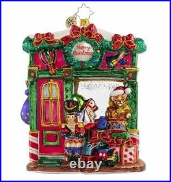 Christopher Radko Ornament Tip Top Toy Shop #1020893 Santa in Window Mint W Box