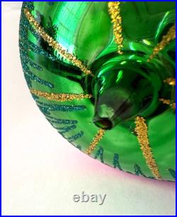 Christopher Radko Ornament Tuxedo Carousel Penguins Glass Christmas Tree Decor