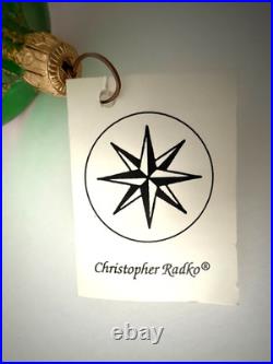 Christopher Radko Ornament Tuxedo Carousel Penguins Glass Christmas Tree Decor