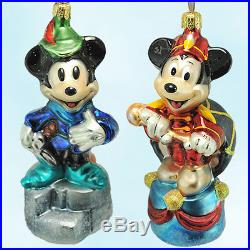 Christopher Radko Ornaments Disney Mickey's 70 Happy Years 1998 Anniversary Set