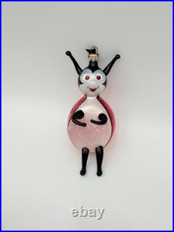 Christopher Radko Ornaments Vintage Christmas Ladybug Girl