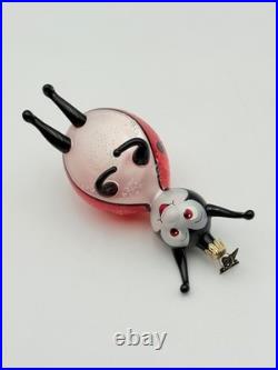 Christopher Radko Ornaments Vintage Christmas Ladybug Girl