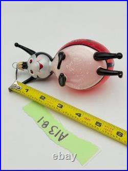 Christopher Radko Ornaments Vintage Christmas Ladybug Girl