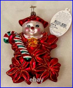 Christopher Radko POINZY PAL 2004 Poinsettia Ornament 1011696 RARE FIND