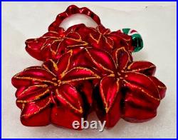 Christopher Radko POINZY PAL 2004 Poinsettia Ornament 1011696 RARE FIND