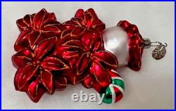 Christopher Radko POINZY PAL 2004 Poinsettia Ornament 1011696 RARE FIND