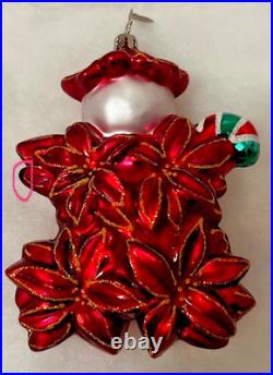 Christopher Radko POINZY PAL 2004 Poinsettia Ornament 1011696 RARE FIND