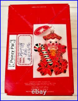Christopher Radko POINZY PAL 2004 Poinsettia Ornament 1011696 RARE FIND