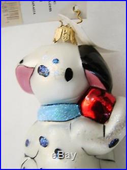 Christopher Radko PUPPY POLE 101 Dalmatians Disney Christmas Ornament EUC