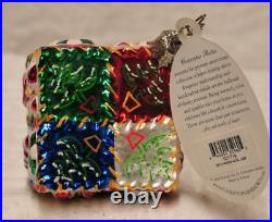 Christopher Radko Patchwork NOEL Gem Ornament 2004 No. 1011719 with Tags