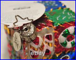Christopher Radko Patchwork NOEL Gem Ornament 2004 No. 1011719 with Tags