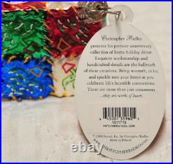 Christopher Radko Patchwork NOEL Gem Ornament 2004 No. 1011719 with Tags