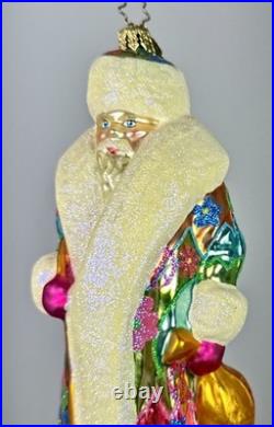 Christopher Radko Peace Hip Nick Santa. Rare. 7 Signed