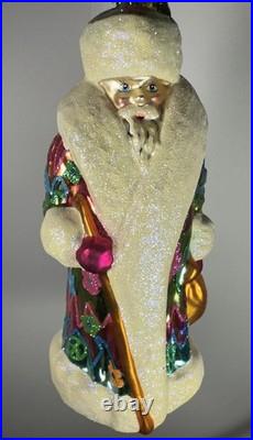 Christopher Radko Peace Hip Nick Santa. Rare. 7 Signed
