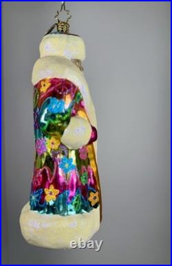 Christopher Radko Peace Hip Nick Santa. Rare. 7 Signed