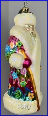 Christopher Radko Peace Hip Nick Santa. Rare. 7 Signed