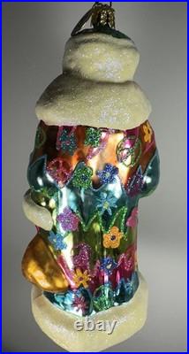 Christopher Radko Peace Hip Nick Santa. Rare. 7 Signed