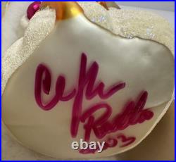 Christopher Radko Peace Hip Nick Santa. Rare. 7 Signed