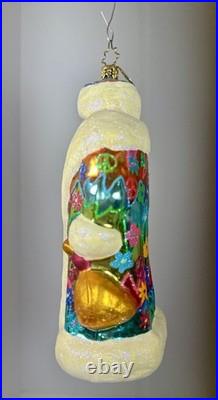 Christopher Radko Peace Hip Nick Santa. Rare. 7 Signed