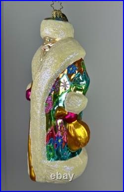 Christopher Radko Peace Hip Nick Santa. Rare. 7 Signed