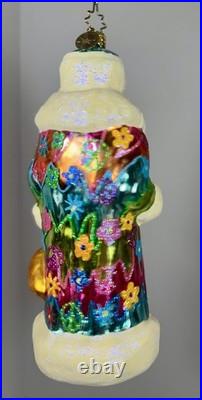 Christopher Radko Peace Hip Nick Santa. Rare. 7 Signed