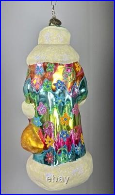 Christopher Radko Peace Hip Nick Santa. Rare. 7 Signed