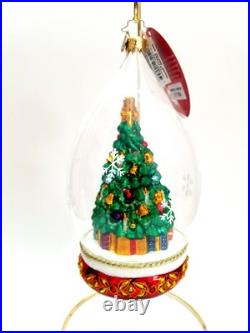 Christopher Radko Perfectly Festive #1017684 Decorated Tree In A Dome