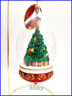 Christopher Radko Perfectly Festive #1017684 Decorated Tree In A Dome