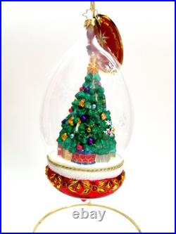 Christopher Radko Perfectly Festive #1017684 Decorated Tree In A Dome