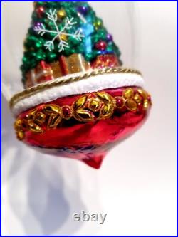 Christopher Radko Perfectly Festive #1017684 Decorated Tree In A Dome