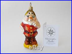 Christopher Radko Petite Snow White 7 Dwarfs Christmas Ornaments With Box AS IS