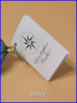 Christopher Radko Pickle Puss 5 Glass Ornament New With Tag No Box Read