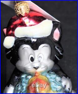 Christopher Radko Pinocchio Cleo & Figaro Disney Christmas Tree Ornament