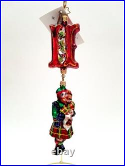 Christopher Radko Plaid Pipers #01-0891-0 Twelve Days Of Christmas