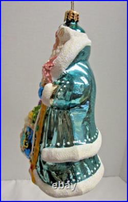 Christopher Radko Poseidon's Neptune Sea Santa Seahorse Ocean Christmas Ornament