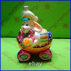 Christopher Radko Prototype Easter Bunny Glass Ornament