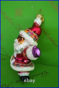 Christopher Radko Prototype Kwanzaa Santa Glass Ornament