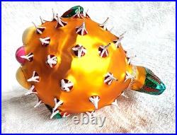 Christopher Radko Puff A Kiss Puffer Fish Glass Christmas Ornament 4 Long