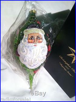 Christopher Radko REGENCY SANTA Ornament 1997 Large Christmas Drop New Sealed