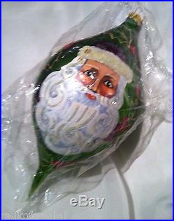 Christopher Radko REGENCY SANTA Ornament 1997 Large Christmas Drop New Sealed