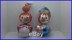 Christopher Radko Raggedy Ann & Andy Ragamuffin Ornament NEW with Tags