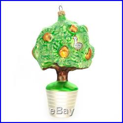 Christopher Radko Rare 12 Days of Christmas Ornament Partridge In A Pear Tree