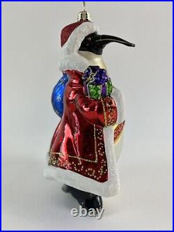 Christopher Radko Rare 2011 GIFT GIVING EMPEROR Penguin Christmas Ornament