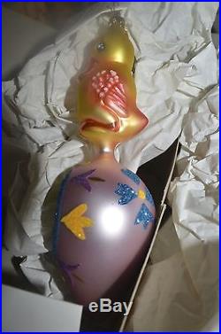 Christopher Radko Rare 6 inch Easter Dazzle Duck Ornaments Reflectors Lot of 6