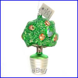 Christopher Radko Rare Christmas Ornament Partridge In A Pear Tree with Tag