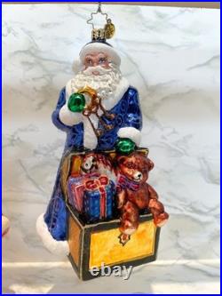 Christopher Radko Rare Santa Ornaments, Lot of 3